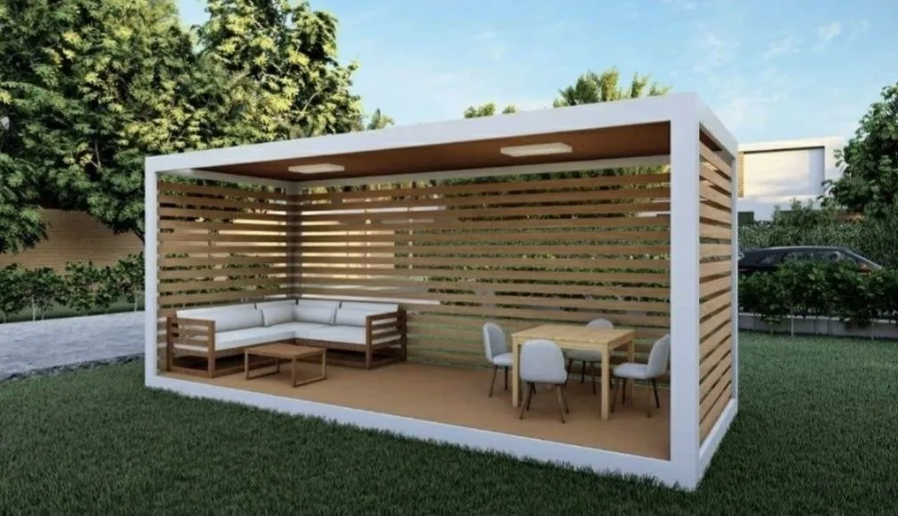 Container Terasa Vitrina Cafenea Magazin Fast-food Casa de vacanta — Fierbinti-Targ, Ialomița