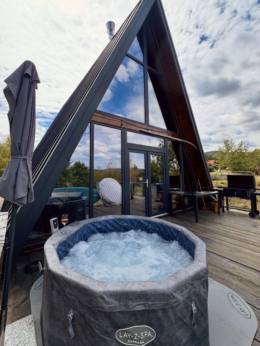 Cabană A-Frame cu jacuzzi – Lacul Surduc — Fardea, Timiș